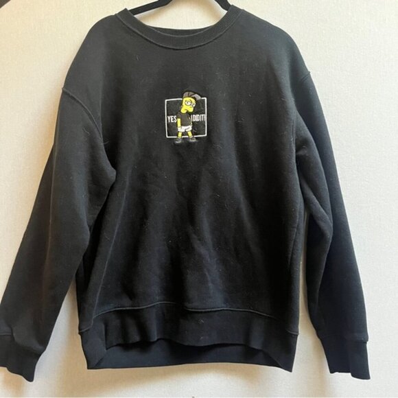 Bart Simpsons I Did It graphic sweatshirt Sz L - Picture 1 of 9